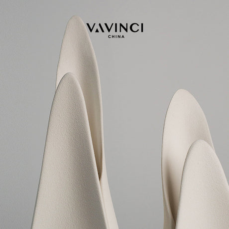 VAVINCI Alhambra Minimalist Modern White Ceramic Flower Vase from VAVINCI