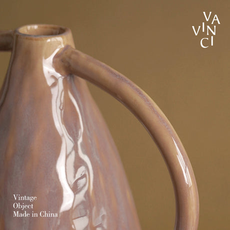 VAVINCI Amaya Elegant Double Ear Ceramic Vase from VAVINCI