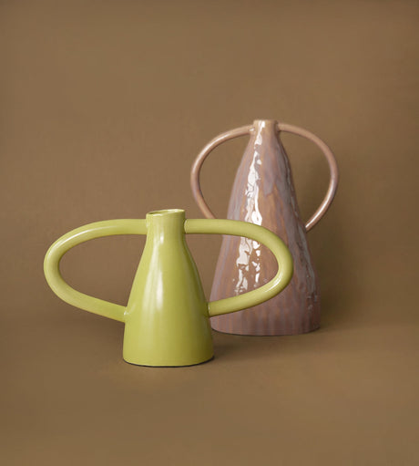 VAVINCI Amaya Elegant Double Ear Ceramic Vase from VAVINCI