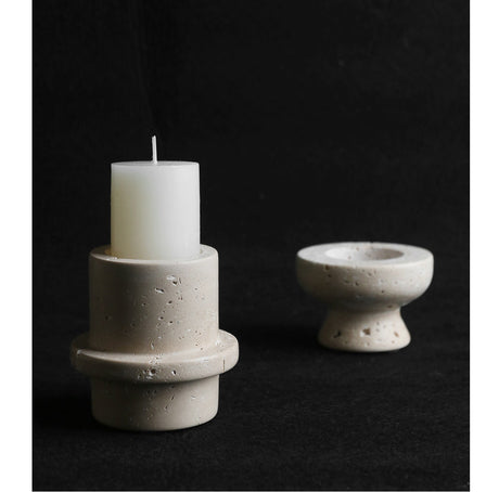 VAVINCI Arishia Luxury Natural Marble Candlestick Ornaments from VAVINCI