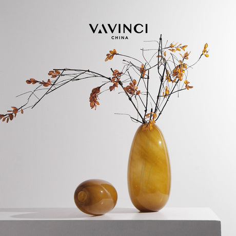 VAVINCI Ashtin Sleek Modern Orange Gloss Jewelry Decoration from VAVINCI