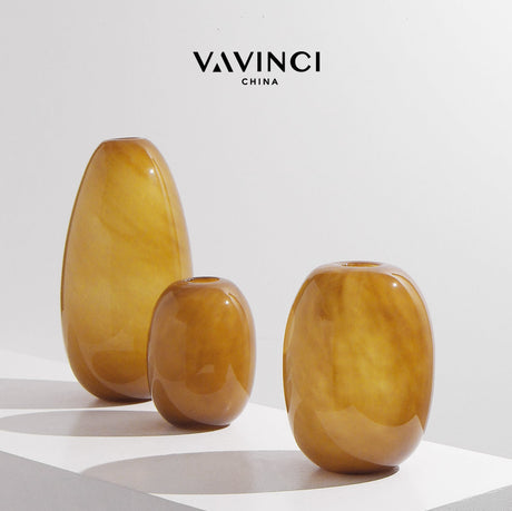 VAVINCI Ashtin Sleek Modern Orange Gloss Jewelry Decoration from VAVINCI