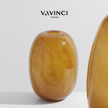 VAVINCI Ashtin Sleek Modern Orange Gloss Jewelry Decoration from VAVINCI