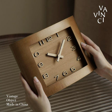 VAVINCI Aymeric Luxurious Solid Wood Silent Clock from VAVINCI