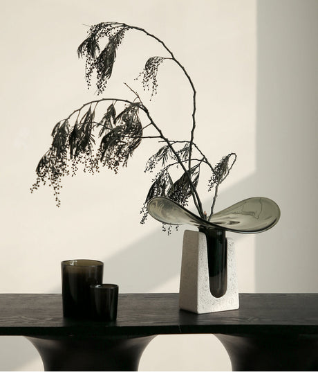 VAVINCI Candelaria Exquisite Brown Glass Vase from VAVINCI