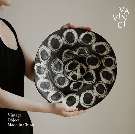 VAVINCI Elowen Artistic Retro Ceramic Fruit Plate from VAVINCI