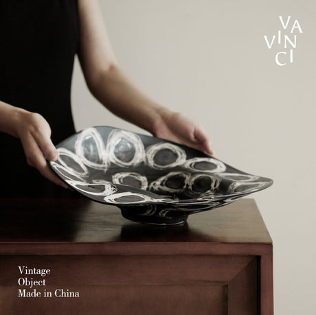 VAVINCI Elowen Artistic Retro Ceramic Fruit Plate from VAVINCI