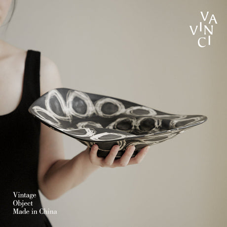 VAVINCI Elowen Artistic Retro Ceramic Fruit Plate from VAVINCI