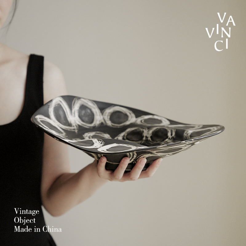 VAVINCI Elowen Artistic Retro Ceramic Fruit Plate from VAVINCI