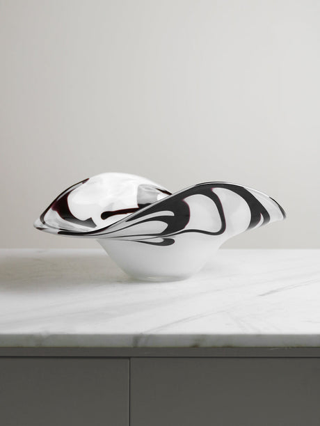 VAVINCI Elowen Elegant Two-Color Streamlined Glass Fruit Plate from VAVINCI