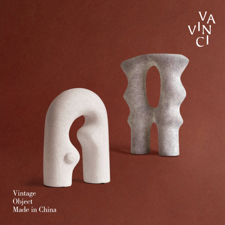 VAVINCI Elowen Minimalist Abstract Geometric Ceramic Ornaments from VAVINCI