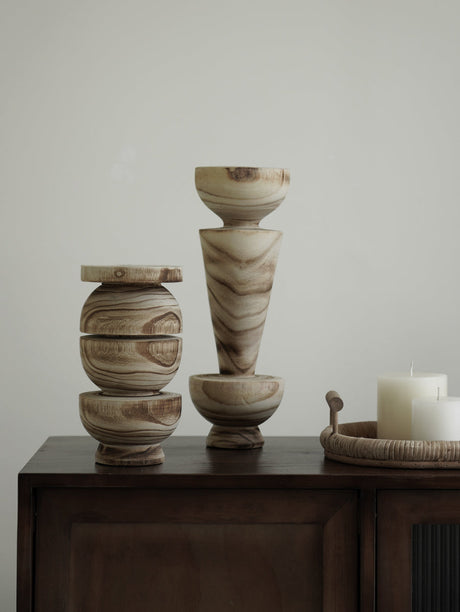 VAVINCI Elowen Unique Solid Wood Geometric Ornaments from VAVINCI