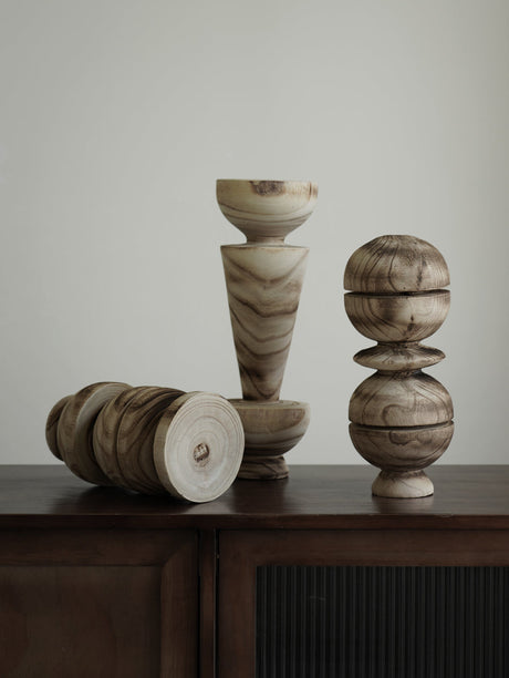 VAVINCI Elowen Unique Solid Wood Geometric Ornaments from VAVINCI