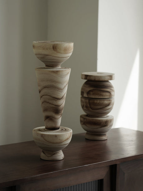 VAVINCI Elowen Unique Solid Wood Geometric Ornaments from VAVINCI
