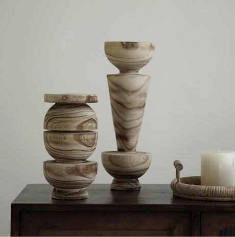 VAVINCI Elowen Unique Solid Wood Geometric Ornaments from VAVINCI