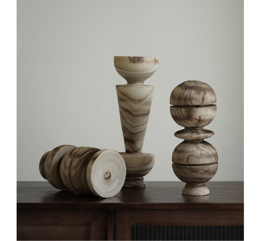 VAVINCI Elowen Unique Solid Wood Geometric Ornaments from VAVINCI