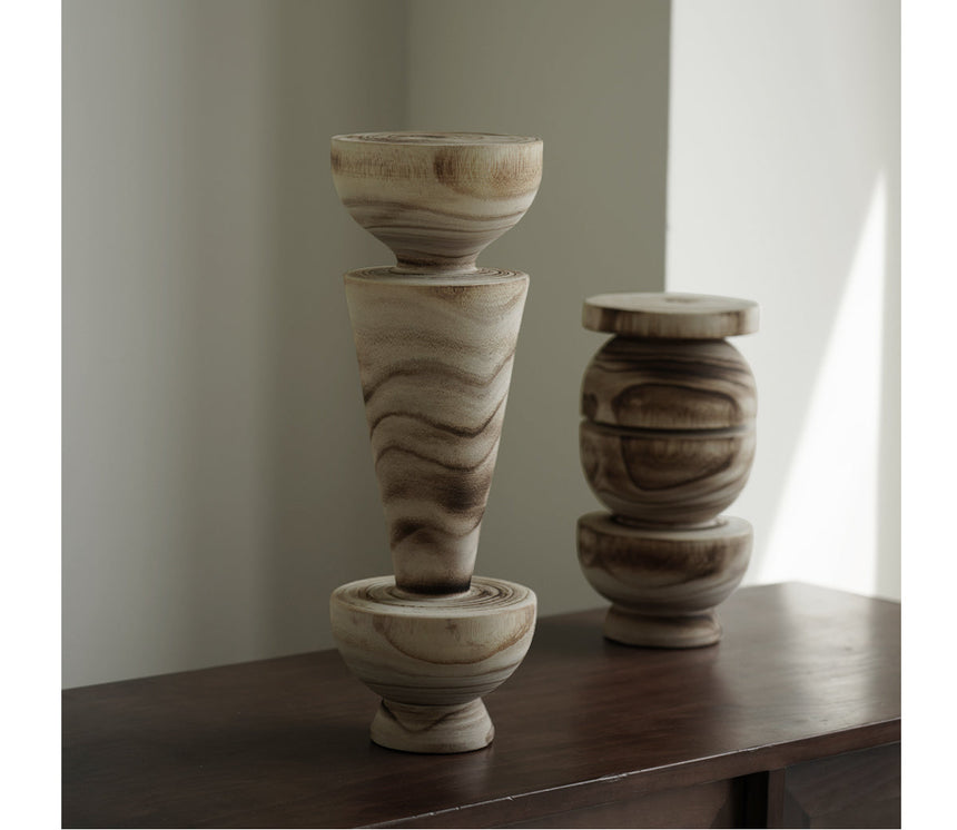 VAVINCI Elowen Unique Solid Wood Geometric Ornaments from VAVINCI