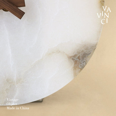 VAVINCI Isolde Elegant Minimalist Marble Clock Ornament from VAVINCI