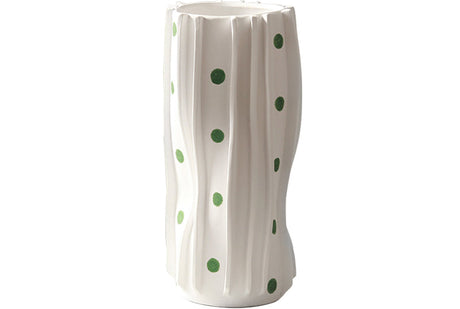 VAVINCI Isolde Striped Polkadot Handmade Ceramic Vase from VAVINCI