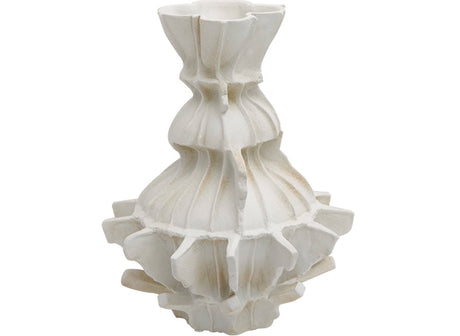 VAVINCI Keisuke Modern Simple Beige Art Grid Ceramic Flower Vase Decor from VAVINCI
