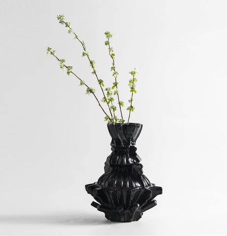 VAVINCI Keisuke Modern Simple Beige Art Grid Ceramic Flower Vase Decor from VAVINCI