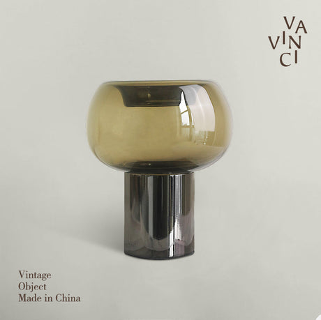 VAVINCI Kenyatta Elegant Green Glass Antique Vase from VAVINCI