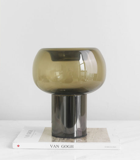 VAVINCI Kenyatta Elegant Green Glass Antique Vase from VAVINCI