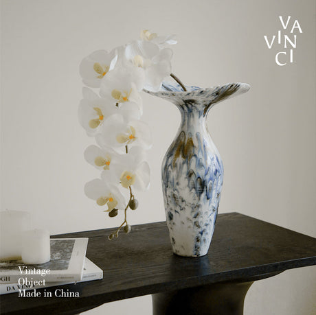 VAVINCI Kinsley Elegant Glaze Handmade Ceramic Vase from VAVINCI
