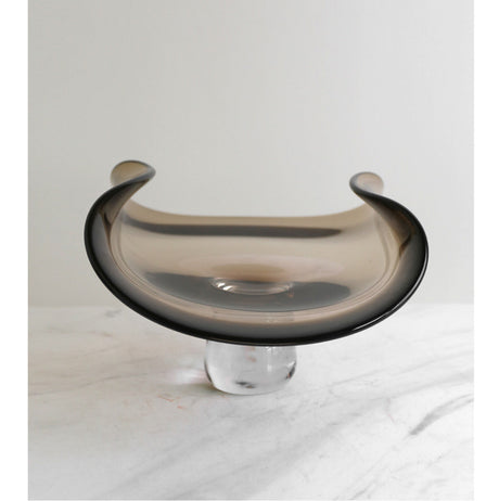 VAVINCI Mariposa Elegant Brown Glass Luxury Plate from VAVINCI