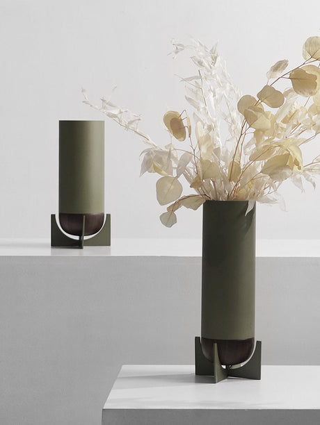 VAVINCI Marisabel Elegant Geometric Metal Vase from VAVINCI