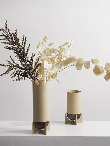 VAVINCI Marisabel Elegant Geometric Metal Vase from VAVINCI