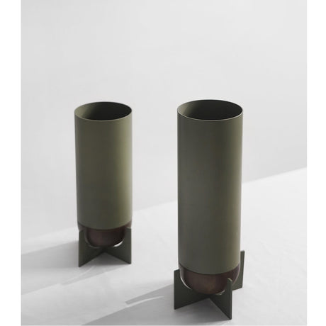VAVINCI Marisabel Elegant Geometric Metal Vase from VAVINCI