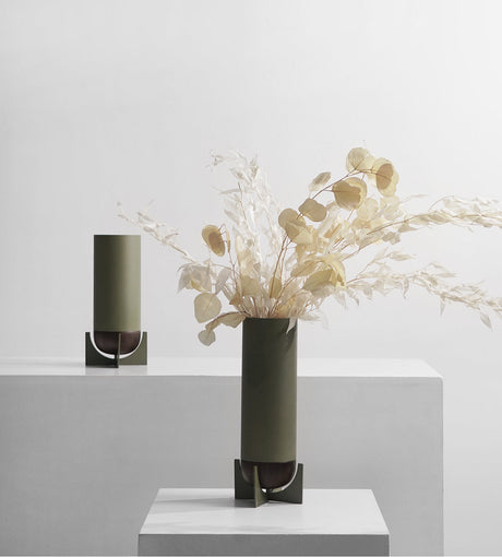 VAVINCI Marisabel Elegant Geometric Metal Vase from VAVINCI