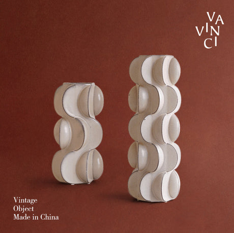 VAVINCI Marisol Elegant Geometric Ceramic Vase from VAVINCI