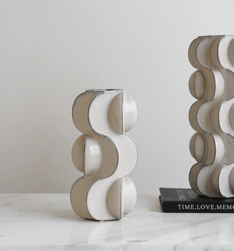 VAVINCI Marisol Elegant Geometric Ceramic Vase from VAVINCI