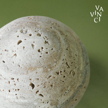 VAVINCI Marisol Elegant Modern Yellow Marble Paperweight Ornament from VAVINCI