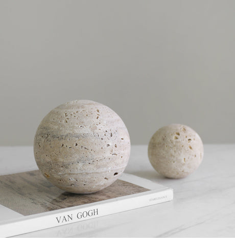 VAVINCI Marisol Elegant Modern Yellow Marble Paperweight Ornament from VAVINCI