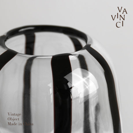 VAVINCI Mitsuki Elegant Glass Floral Centerpiece Vase from VAVINCI