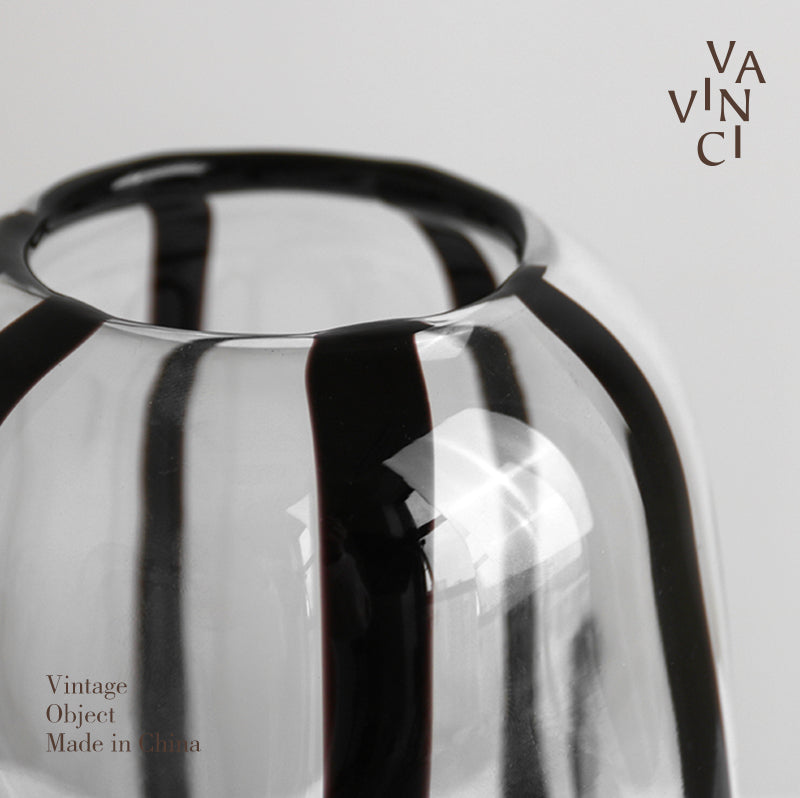 VAVINCI Mitsuki Elegant Glass Floral Centerpiece Vase from VAVINCI