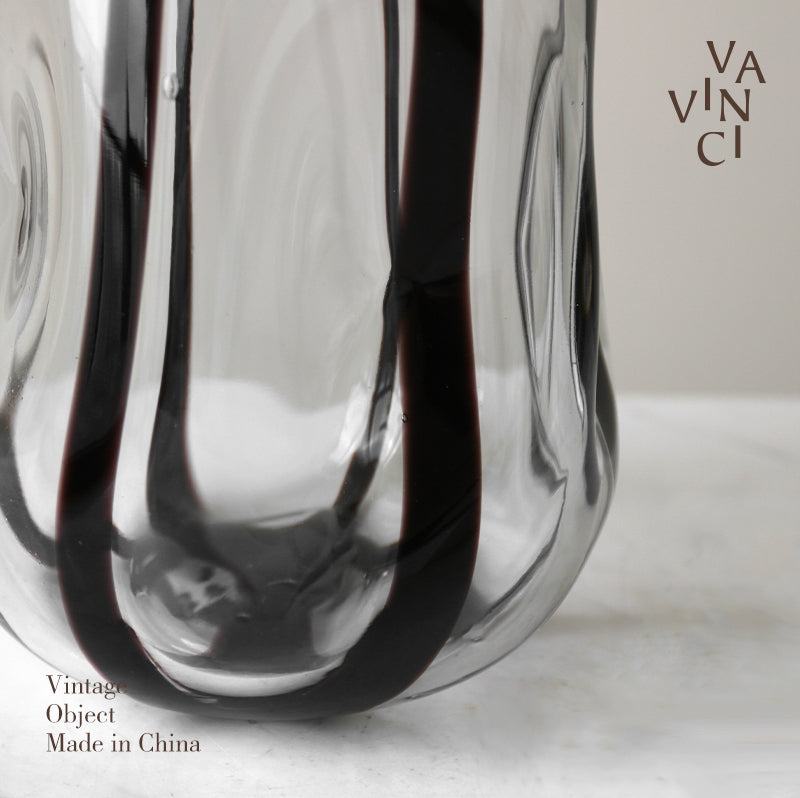 VAVINCI Mitsuki Elegant Glass Floral Centerpiece Vase from VAVINCI