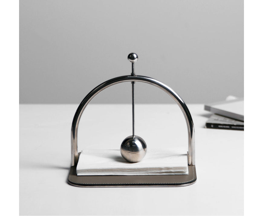 VAVINCI Paloma Modern Metal Leather Paper Towel Rack from VAVINCI