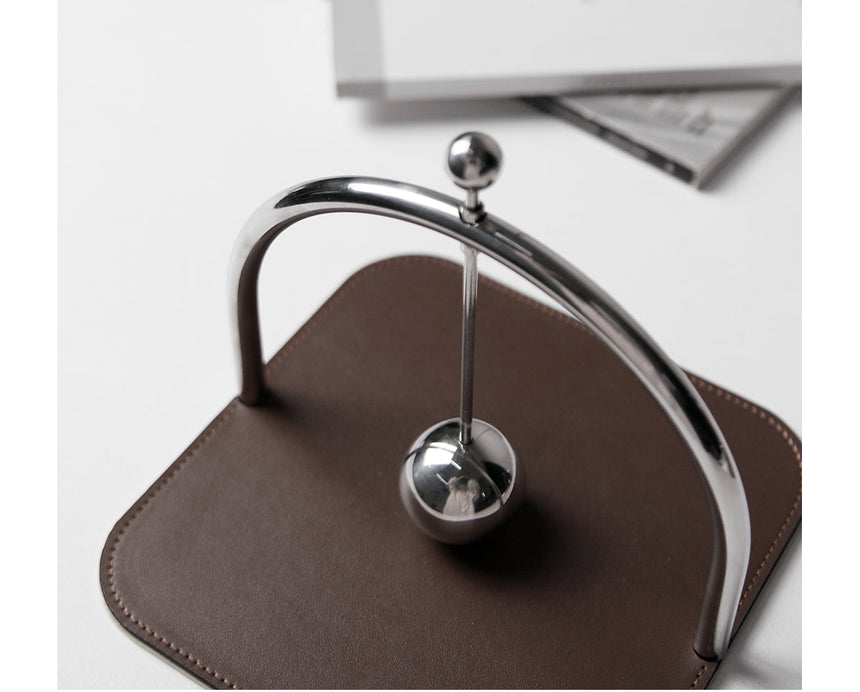 VAVINCI Paloma Modern Metal Leather Paper Towel Rack from VAVINCI