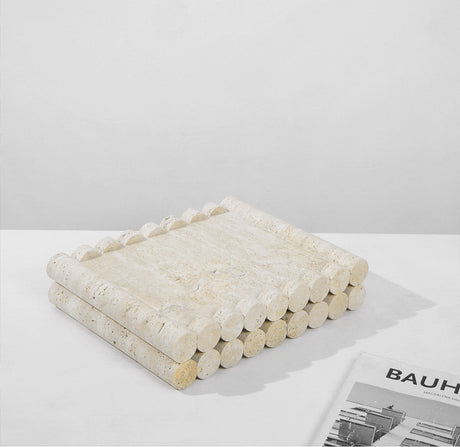 VAVINCI Soraya Elegant Luxury Travertine Marble Tray from VAVINCI