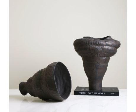 VAVINCI Tamsin Retro Metal Glaze Decorative Vase from VAVINCI