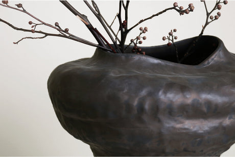 VAVINCI Tamsin Retro Metal Glaze Decorative Vase from VAVINCI