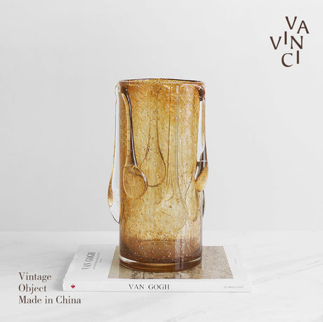 VAVINCI Xiangling Elegant Retro Handmade Glass Vase from VAVINCI