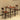 WEIMEI Ainsworth Rustic Industrial Design Table & Chair Set from WEIMEI