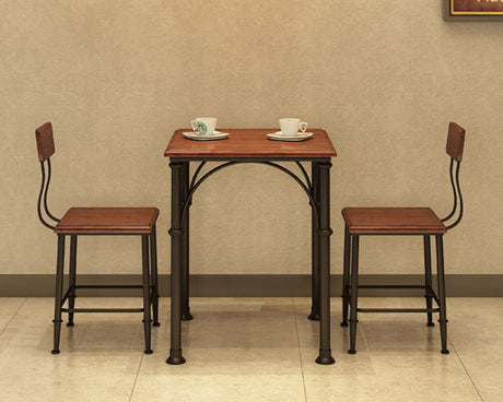 WEIMEI Ainsworth Rustic Industrial Design Table & Chair Set from WEIMEI