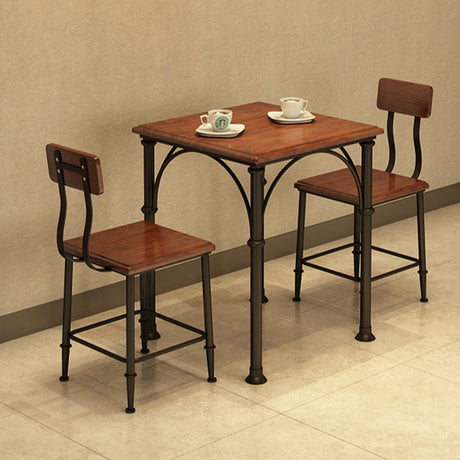 WEIMEI Ainsworth Rustic Industrial Design Table & Chair Set from WEIMEI