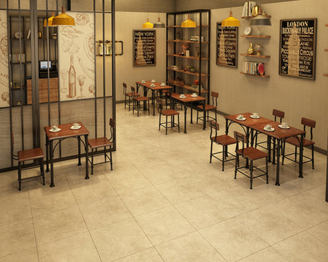 WEIMEI Ainsworth Rustic Industrial Design Table & Chair Set from WEIMEI